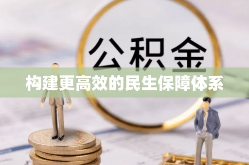 麻豆构建更高效的民生保障体系