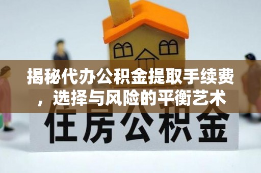 麻豆揭秘代办公积金提取手续费，选择与风险的平衡艺术