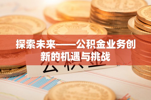 麻豆探索未来——公积金业务创新的机遇与挑战