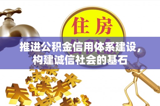 麻豆推进公积金信用体系建设，构建诚信社会的基石