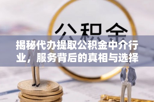 麻豆揭秘代办提取公积金中介行业，服务背后的真相与选择指南