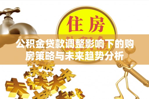 麻豆公积金贷款调整影响下的购房策略与未来趋势分析