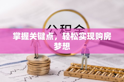 麻豆掌握关键点，轻松实现购房梦想