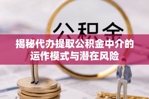 麻豆揭秘代办提取公积金中介的运作模式与潜在风险